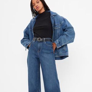 New with Tags, Never Worn. GAP High Rise Stride Wide-Leg Jeans